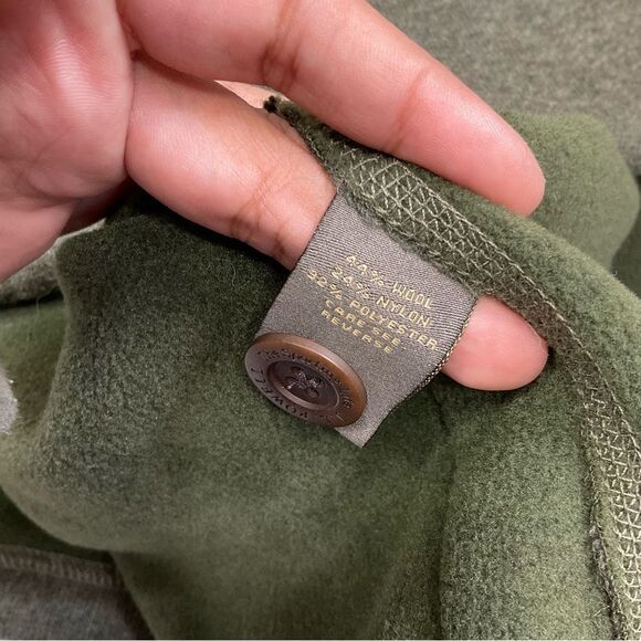 J L Powell The Spirting Life green wool blend sweater utility buttoned vest XXL - Picture 12 of 15